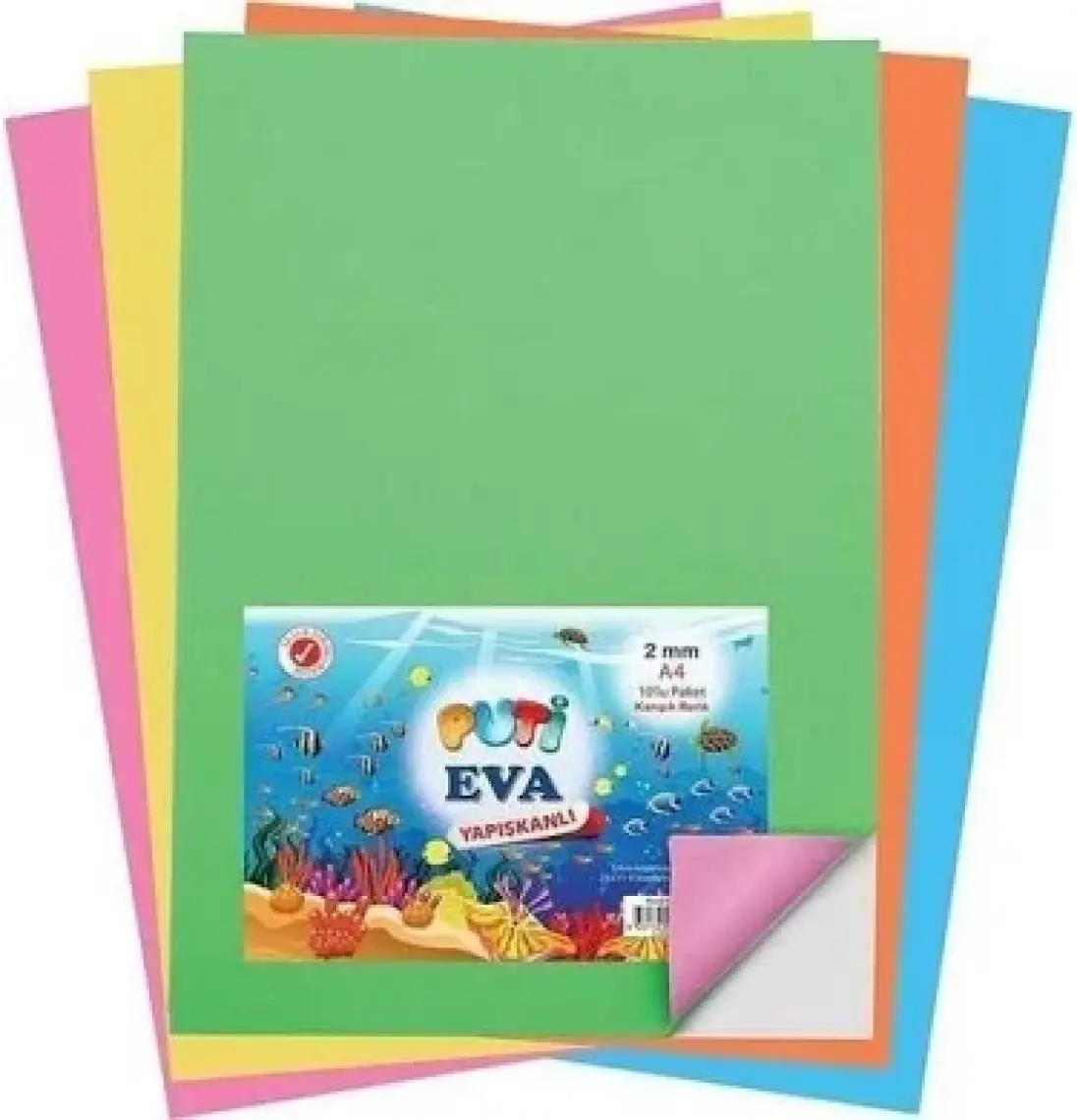 Eva 20x30 cm 2 mm 10 Renk Karışık
