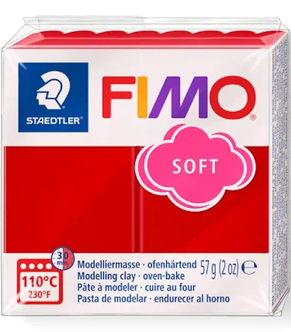 Staedtler Fimo Soft Polimer Kil 57Gr. Christmas Red