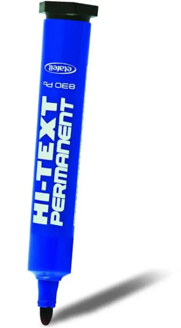 Hi-Text Permanent Markör Yuvarlak Uç Mavi 830PB