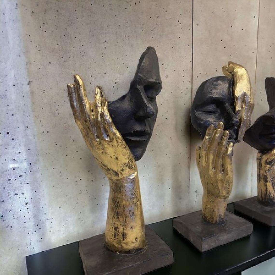 Doremcy Dekoratif el detaylı  3'lü biblo ve ev,ofis aksesuar seti hediyelik