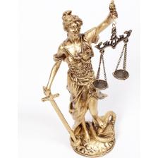İsimlik Sepeti 18CM Themis Heykeli Ofis Hediyesi Adalet Biblosu Avukata Hediye Biblo