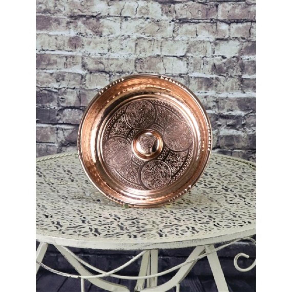 Bakır İşlemeli Hamam Tası 20 cm