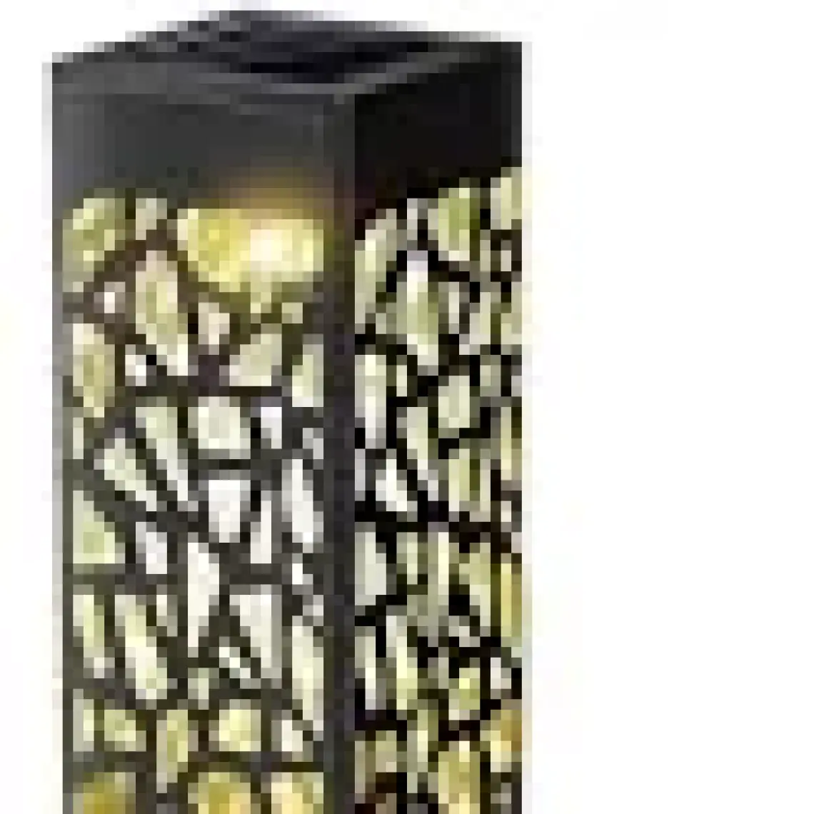 Petrix 23242 Bölmeli Otantik Desenli Dekoratif Solar Bahçe Aydınlatması - Siyah