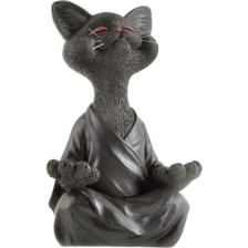 SUME Dekoratif Yoga Yapan Kedi Biblo Meditasyon Kedi Heykeli Ev Dekoru