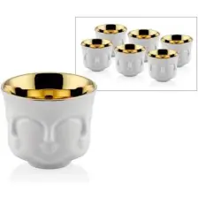 Luxxo White Gold 6lı Surat Setı 6.5x6.5x5.8 cm (12)