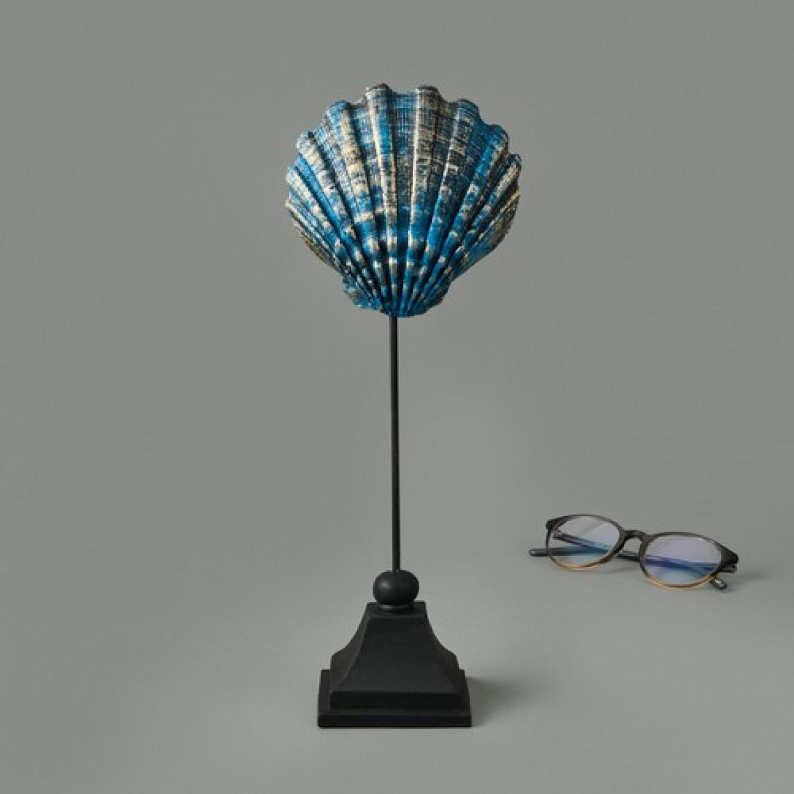 Evidea Deco Seashell Dekor - Mavi / Gold - 32 cm