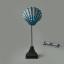 Evidea Deco Seashell Dekor - Mavi / Gold - 32 cm