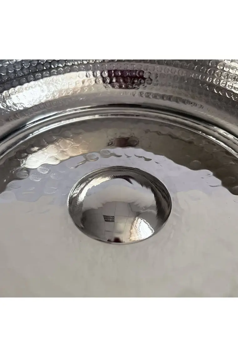 Shark Anadolu Makina Baskı Bakır Hamam Tası 15Cm