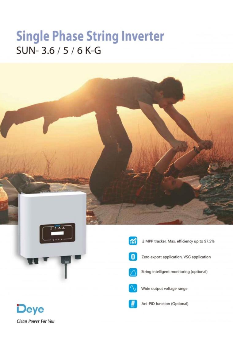 Şebeke Bağlantılı 5 Kw Mppt Monofaze On Grid 5 Kva Inverter