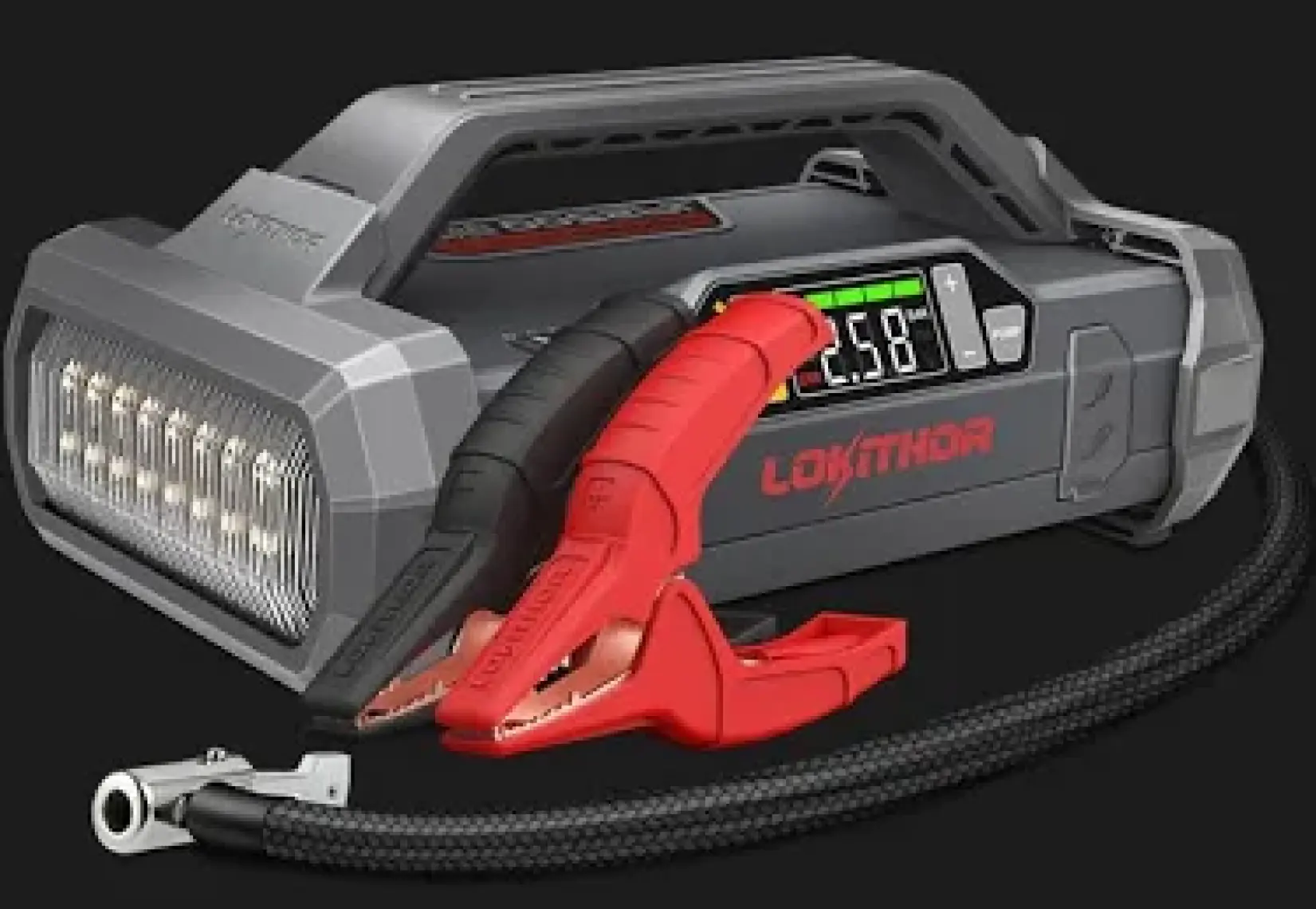 Lokithor JA2500 12V 2500AMP Lifepo4 Akıllı Akü Takviye + Pompa + Powerbank + LED Lamba