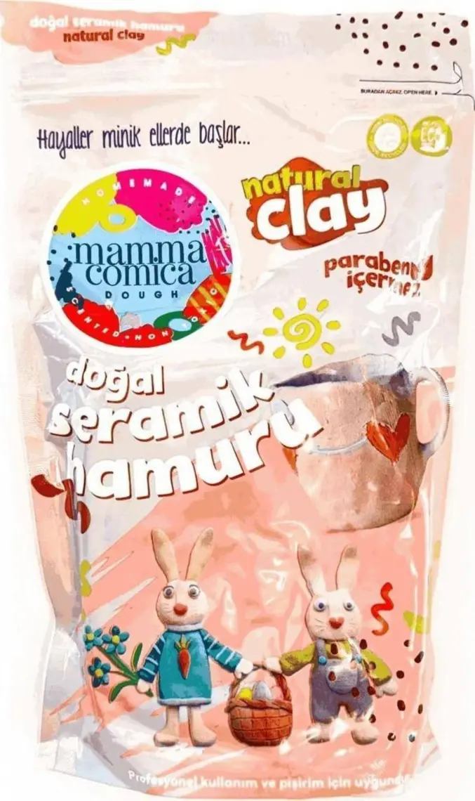 Mammacomica Dough Doğal Seramik Hamuru - 1 kg -Paraben İçermez