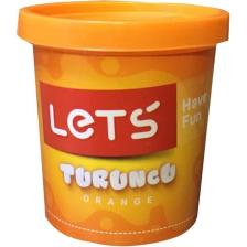 Lets Tek Renk Oyun Hamuru Turuncu 150 gr.