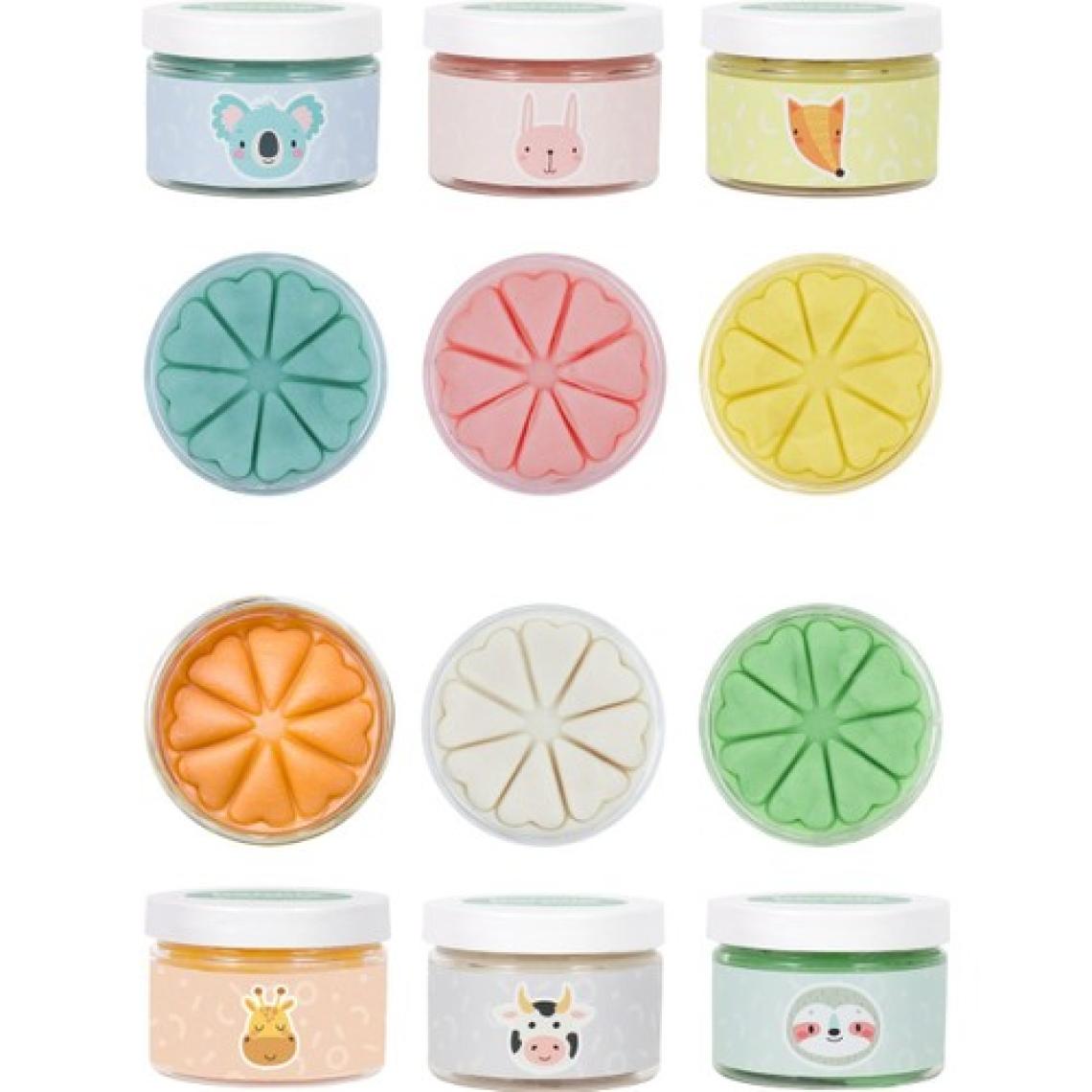Bonnie Play Dough Doğal Oyun Hamuru 6'lı Pastel Renk Seti 6 x 150 gr