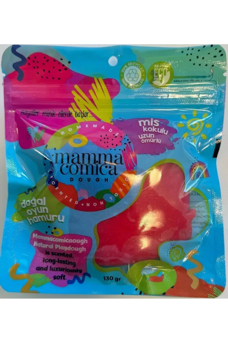 Mammacomica Dough Doğal Oyun Hamuru -  Eco/ Friendly Paket 130GR