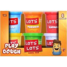 Let's 6 Renk Oyun Hamuru 900 gr L8350