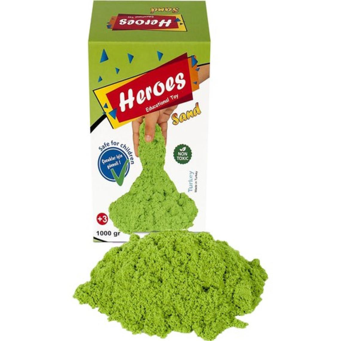 Heroes Kinetik Oyun Kum 1000 gr Yeşil