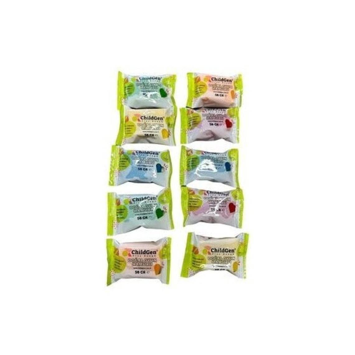 ChildGen Doğal Oyun Hamuru -10'lu Minipack - (10X50GR)