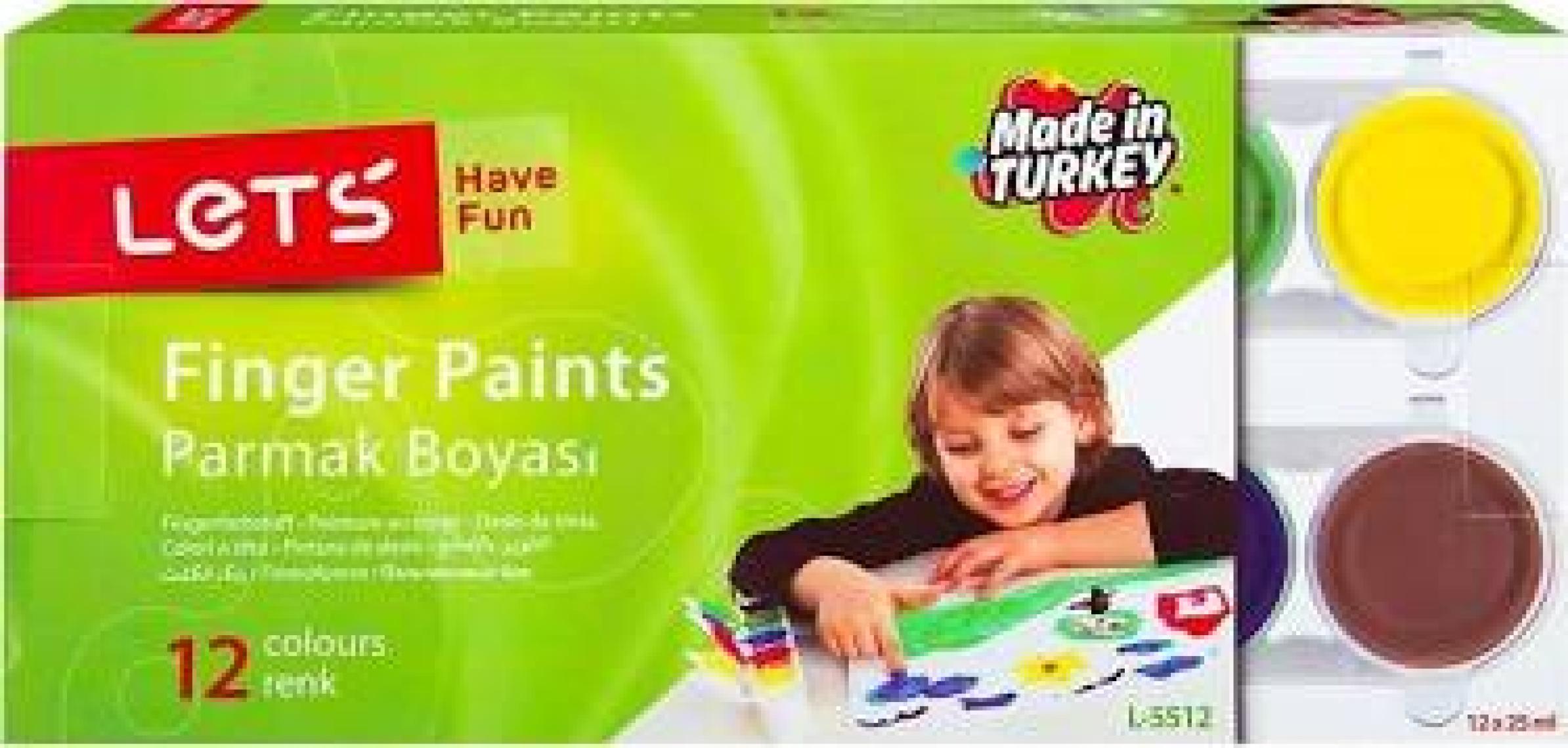 Lets Parmak Boyası 25 mg 12 Renk