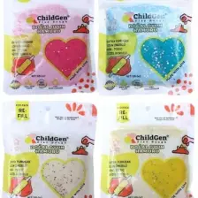 ChildGen Doğal Oyun Hamuru - 6lı 6X125 gr Vakumlu Kartuş Paket - (Ecopack-Refill)