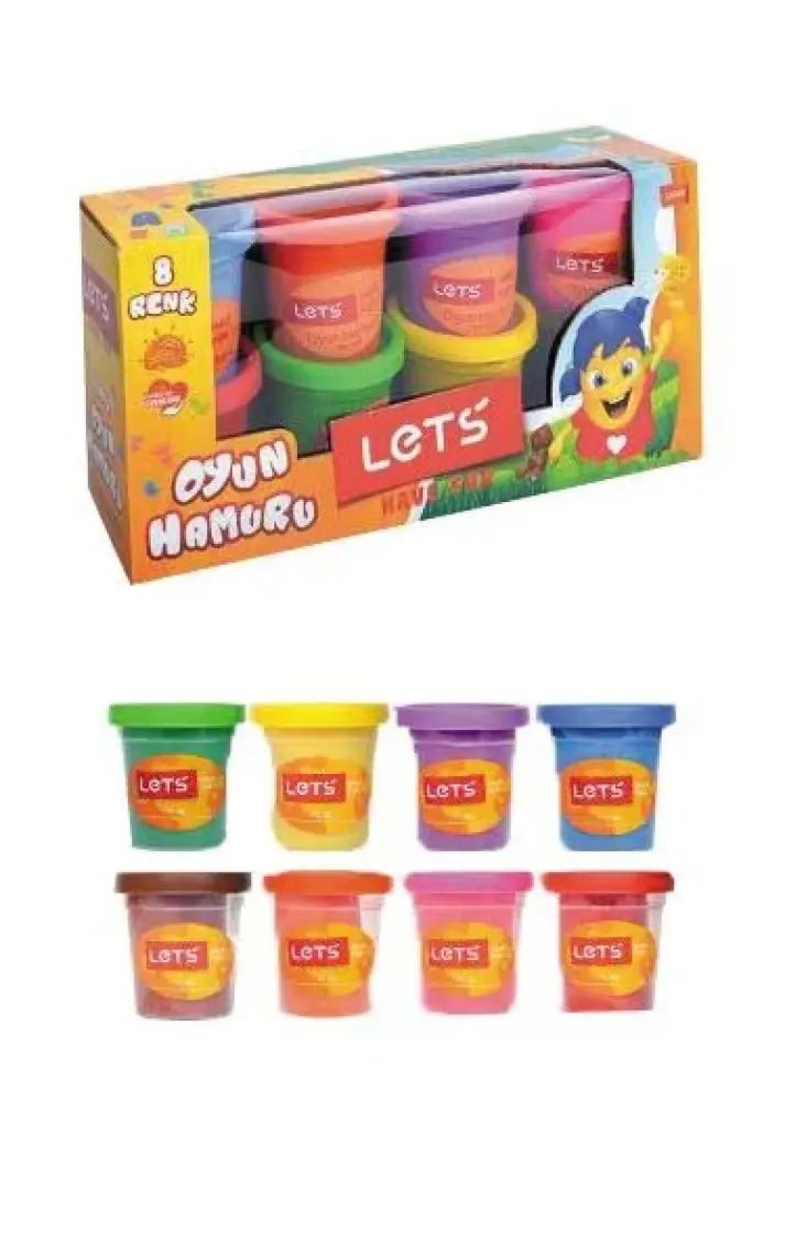 Let's Oyun Hamuru 8 Renk 600 gr L8358