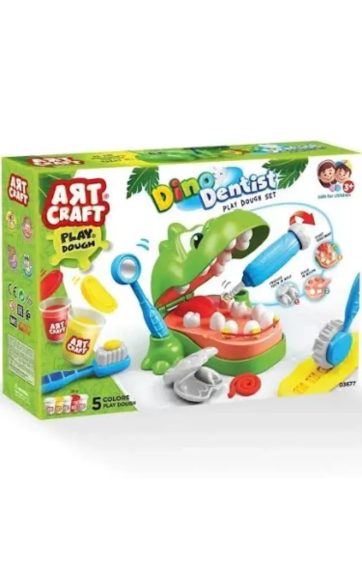 Art Craft Dino Dişçi Hamur Set
