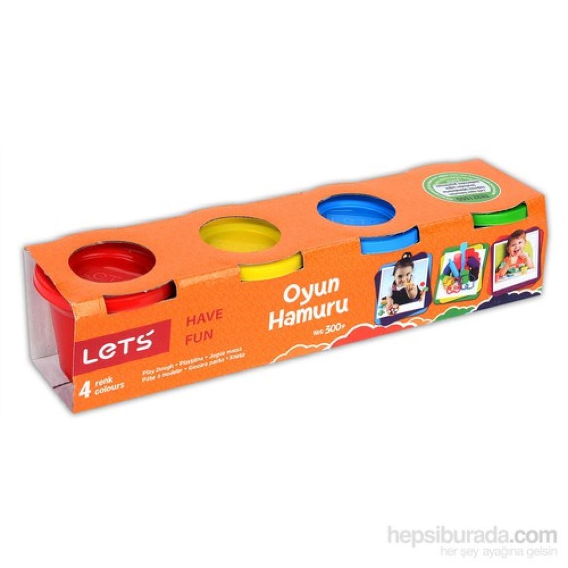 Let's Oyun Hamuru 4 Renk Kucuk Boy L8240