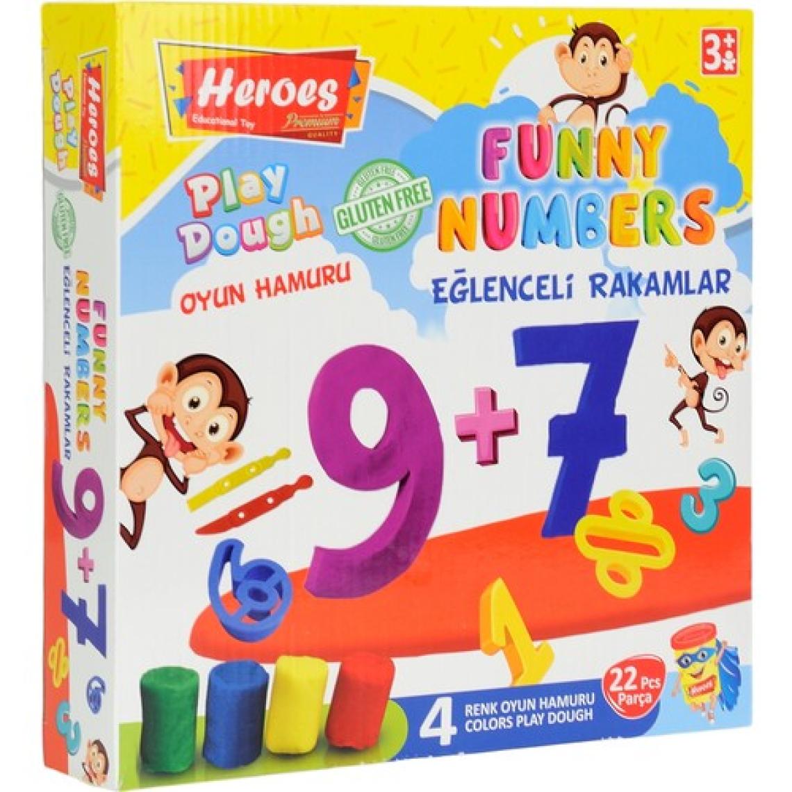 Heroes Orta Kutulu Rakam Oyun Hamur Seti