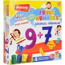 Heroes Orta Kutulu Rakam Oyun Hamur Seti