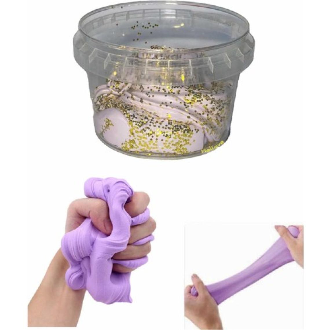 Simli Slime Ele Yapışmayan Slime Slaym Oyun Hamuru 2 Renk Pofuduk Slime