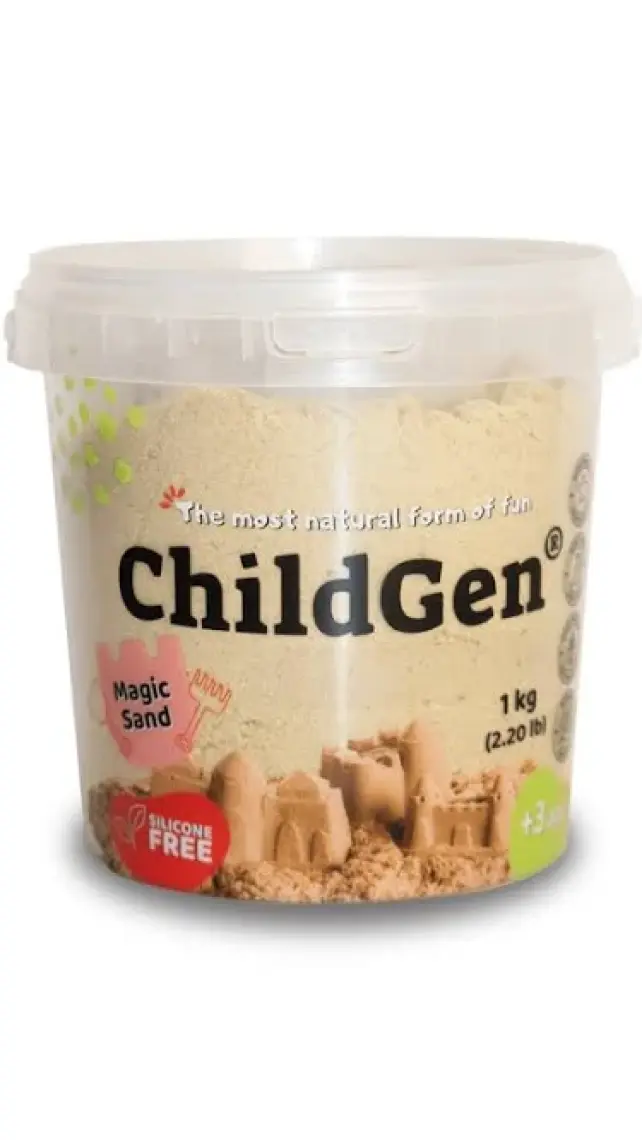 Childgen Kinetik Kum 1 Kg-Natural Renk