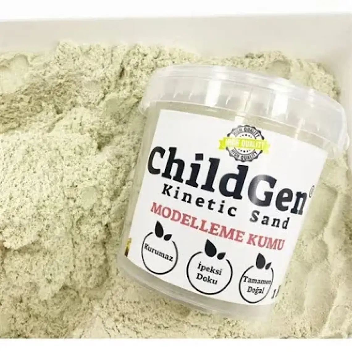 Childgen Kinetik Kum 1 Kg-Natural Renk