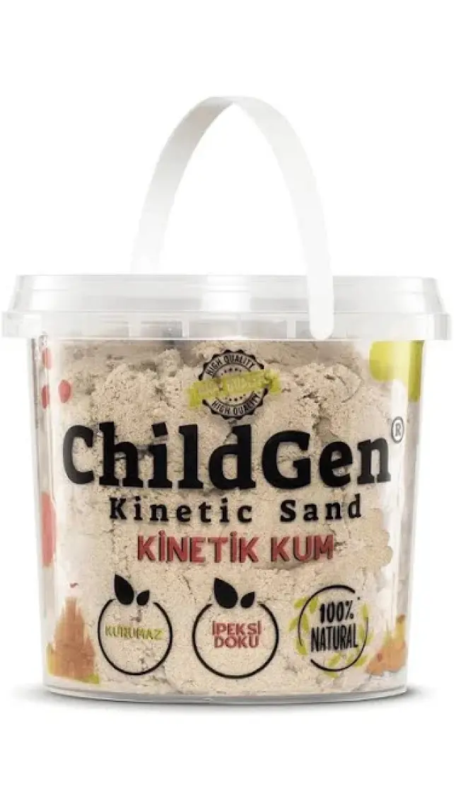Childgen Kinetik Kum 1 Kg-Natural Renk