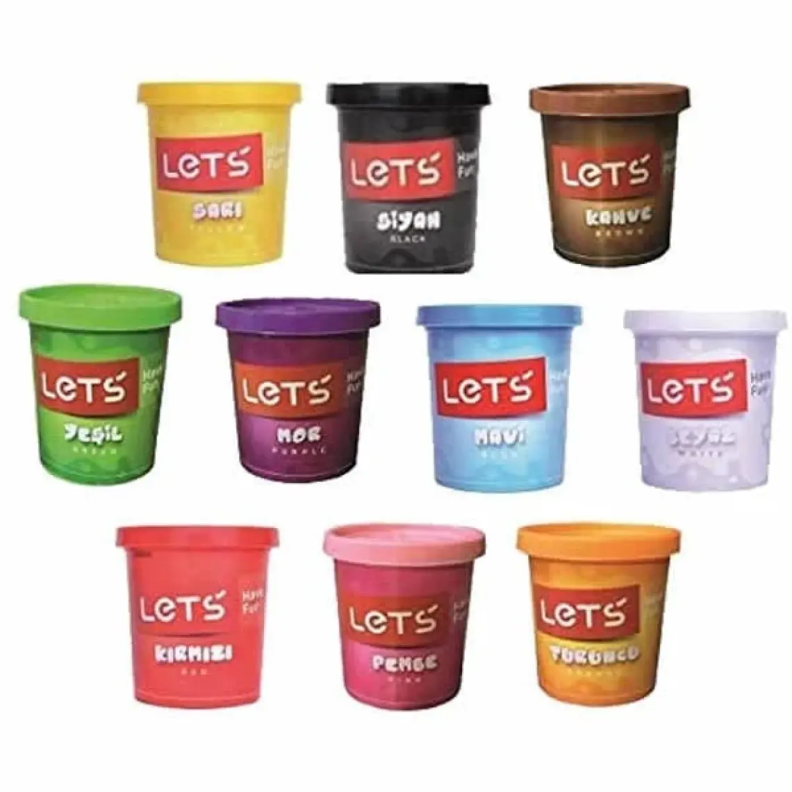 Lets Oyun Hamuru Tek Renk Siyah 150 Gr L-8340-10