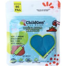 ChildGen Doğal Oyun Hamuru - 6lı 6X125 gr Vakumlu Kartuş Paket - (Ecopack-Refill)