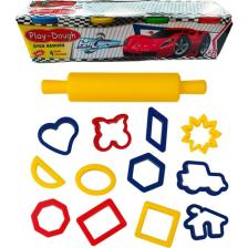 Play-Dough 4'lü Mini Oyun Hamuru + 13 Parça Merdaneli Oyun Hamuru Kalıbı Seti