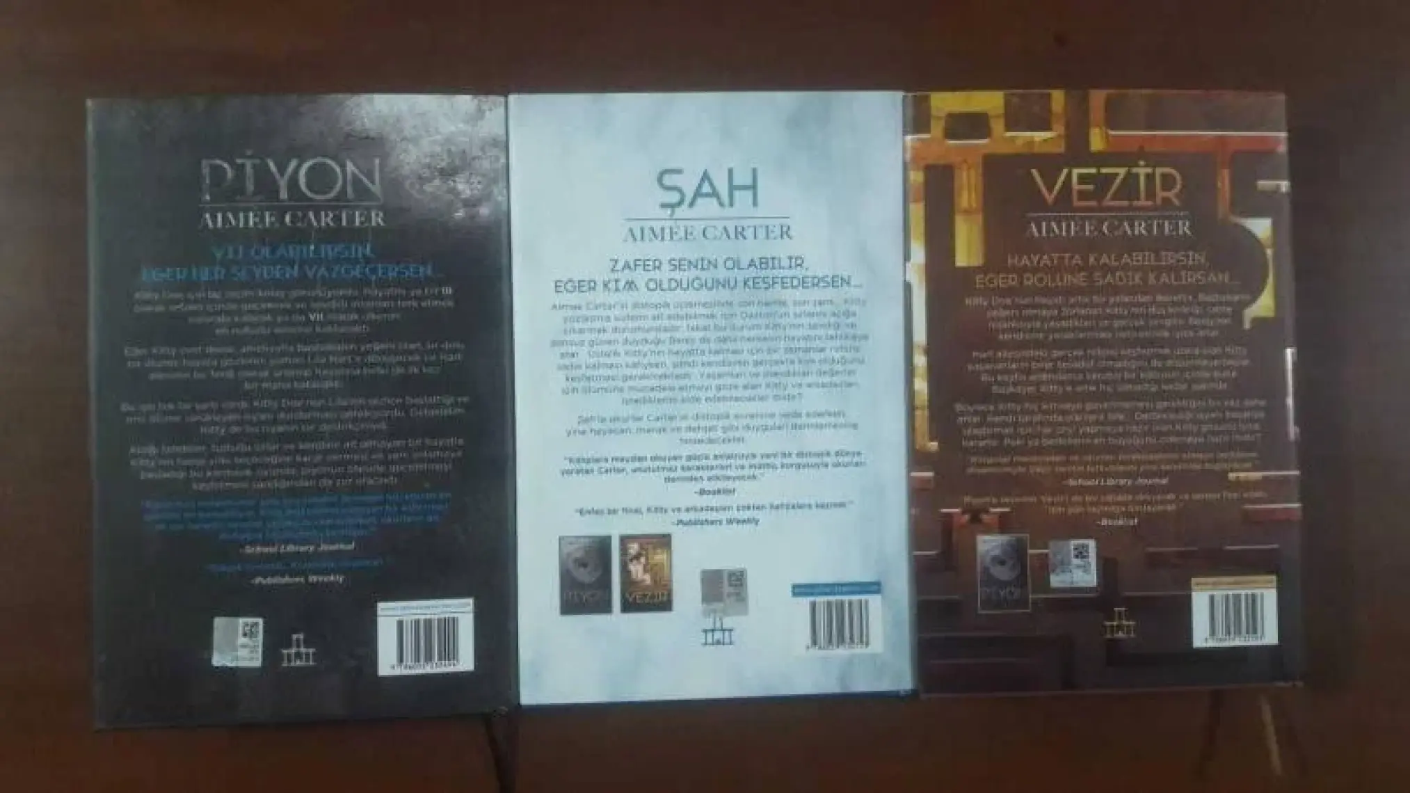Piyon - Vezir - Şah (3 Kitap Set Ciltli) - Aimee Carter