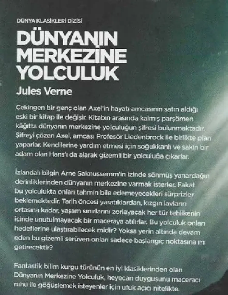 Dünyanın Merkezine Yolculuk - Jules Verne