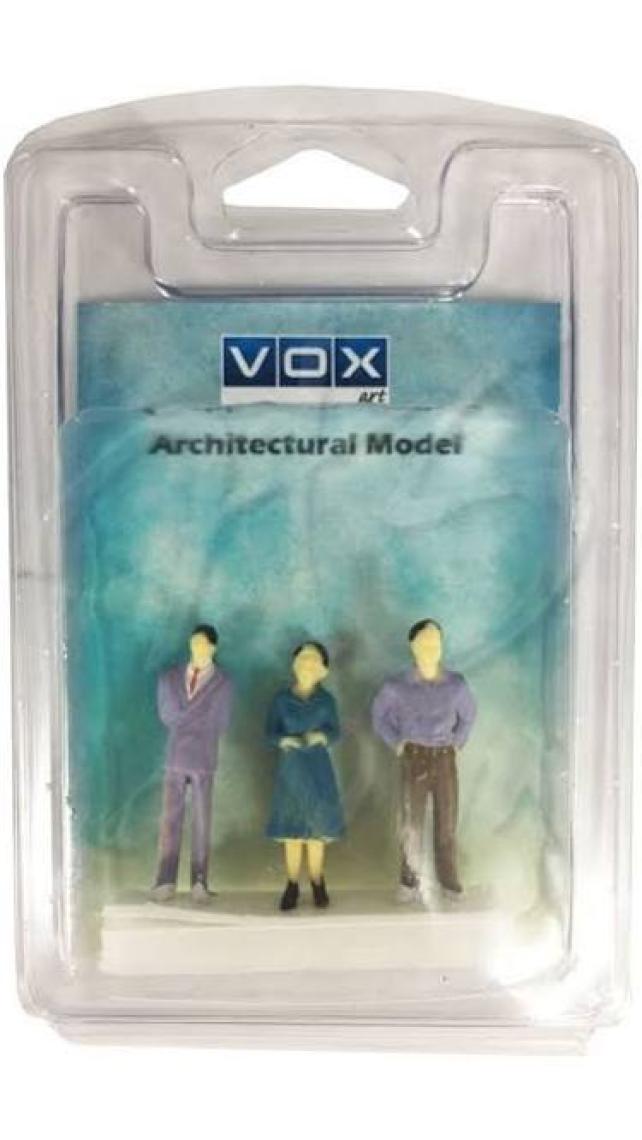 Vox Art 3'lü Maket Renkli Insanlar 1:50 Ölçek (Vım-59)