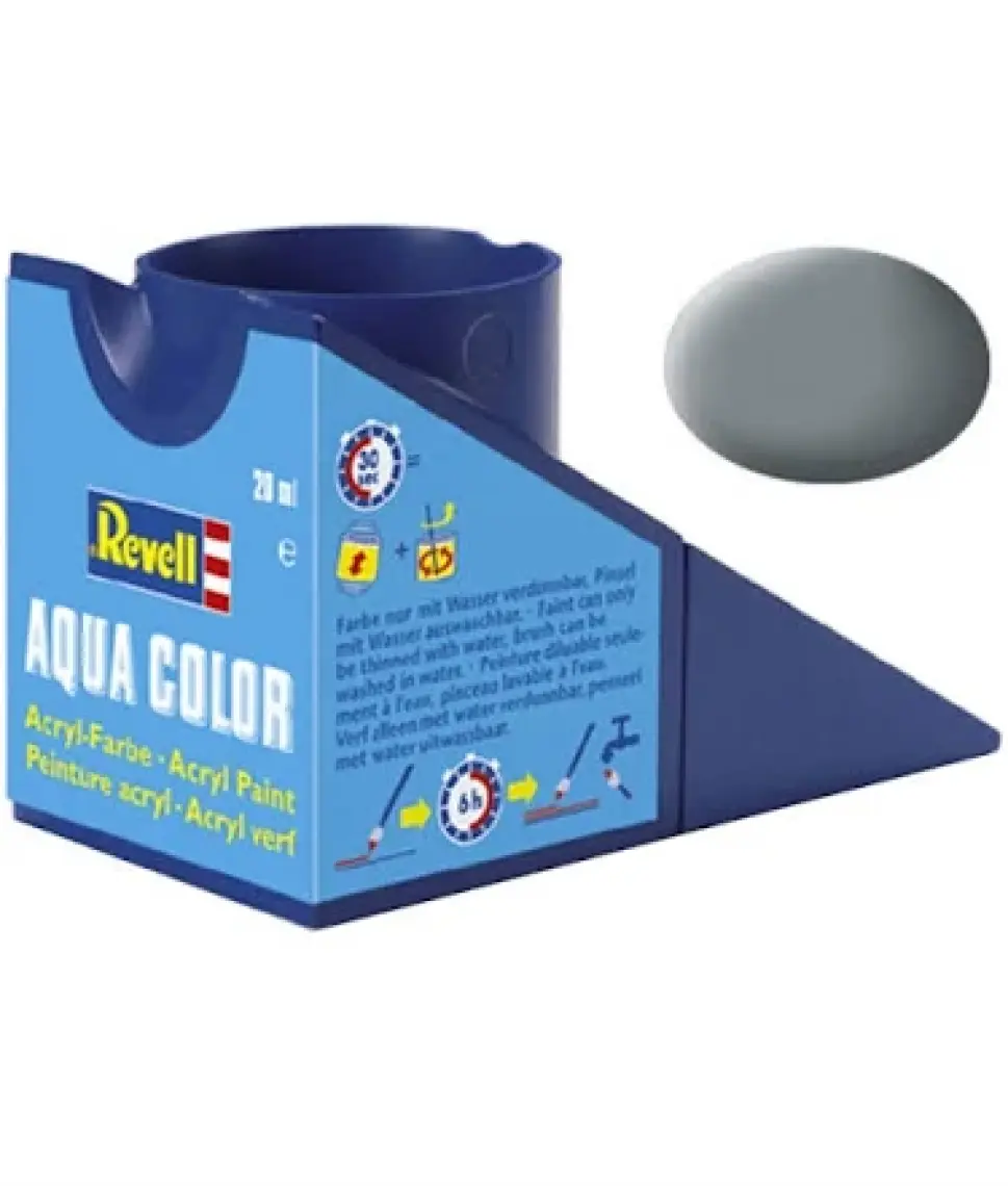 Revell Aksesuar Su Bazlı Boya Grey, Mat Usaf 36143