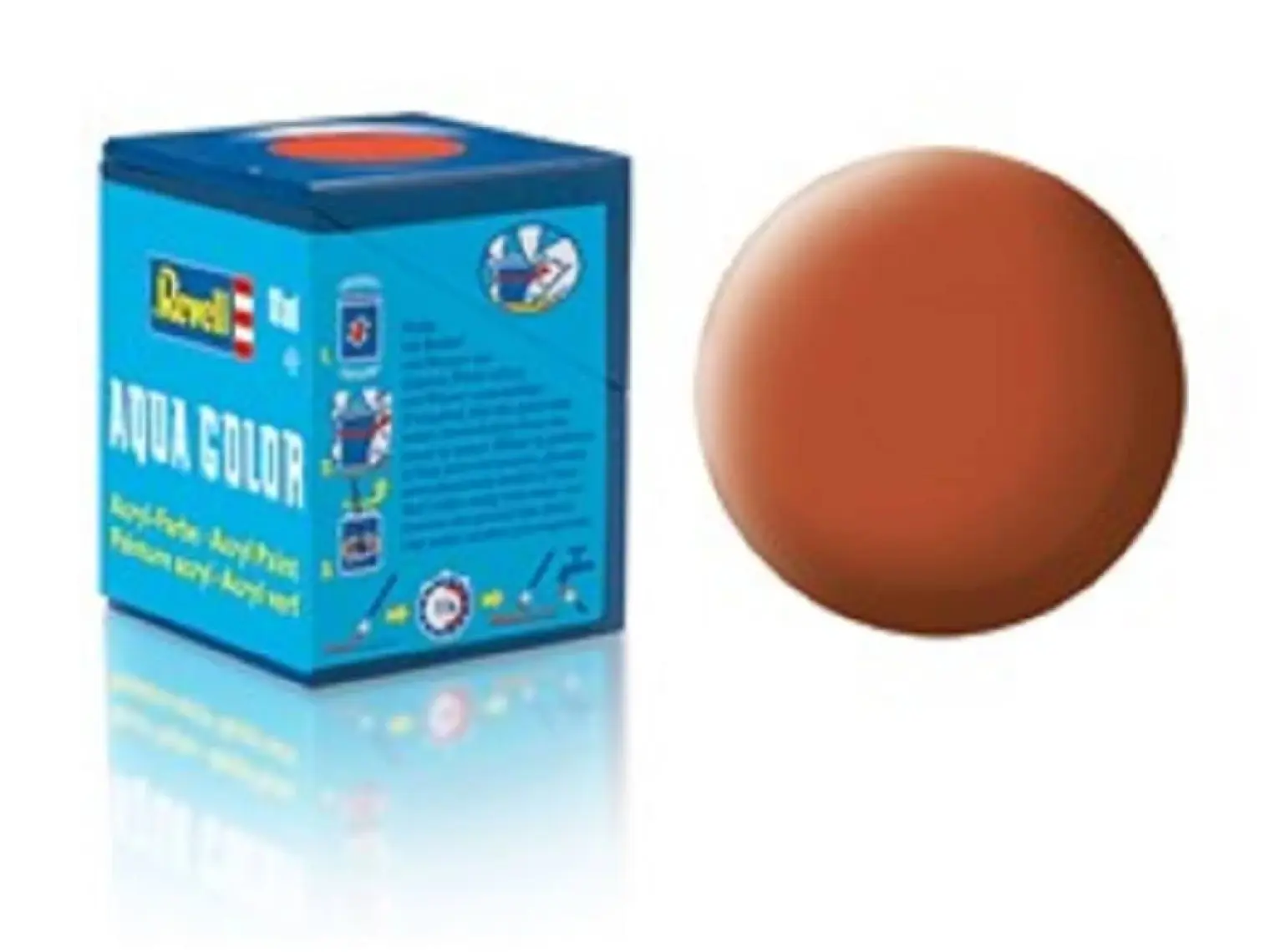 Revell-36185 Mat Kahverengi Plastik Maket Boyası (Su Bazlı Boya)