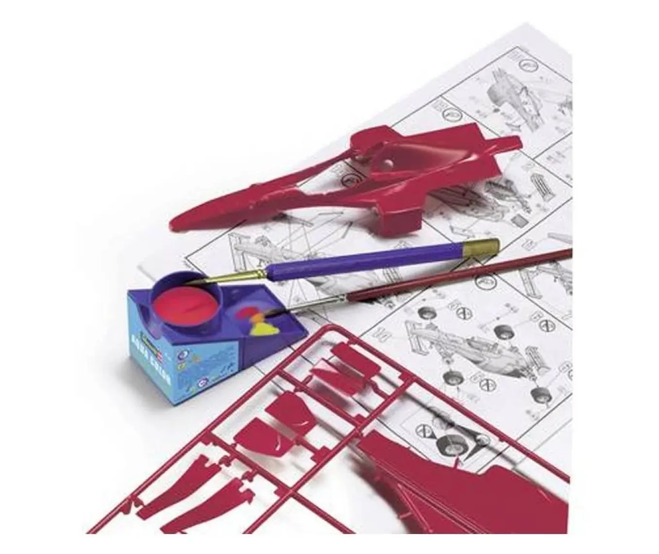 Revell-36185 Mat Kahverengi Plastik Maket Boyası (Su Bazlı Boya)