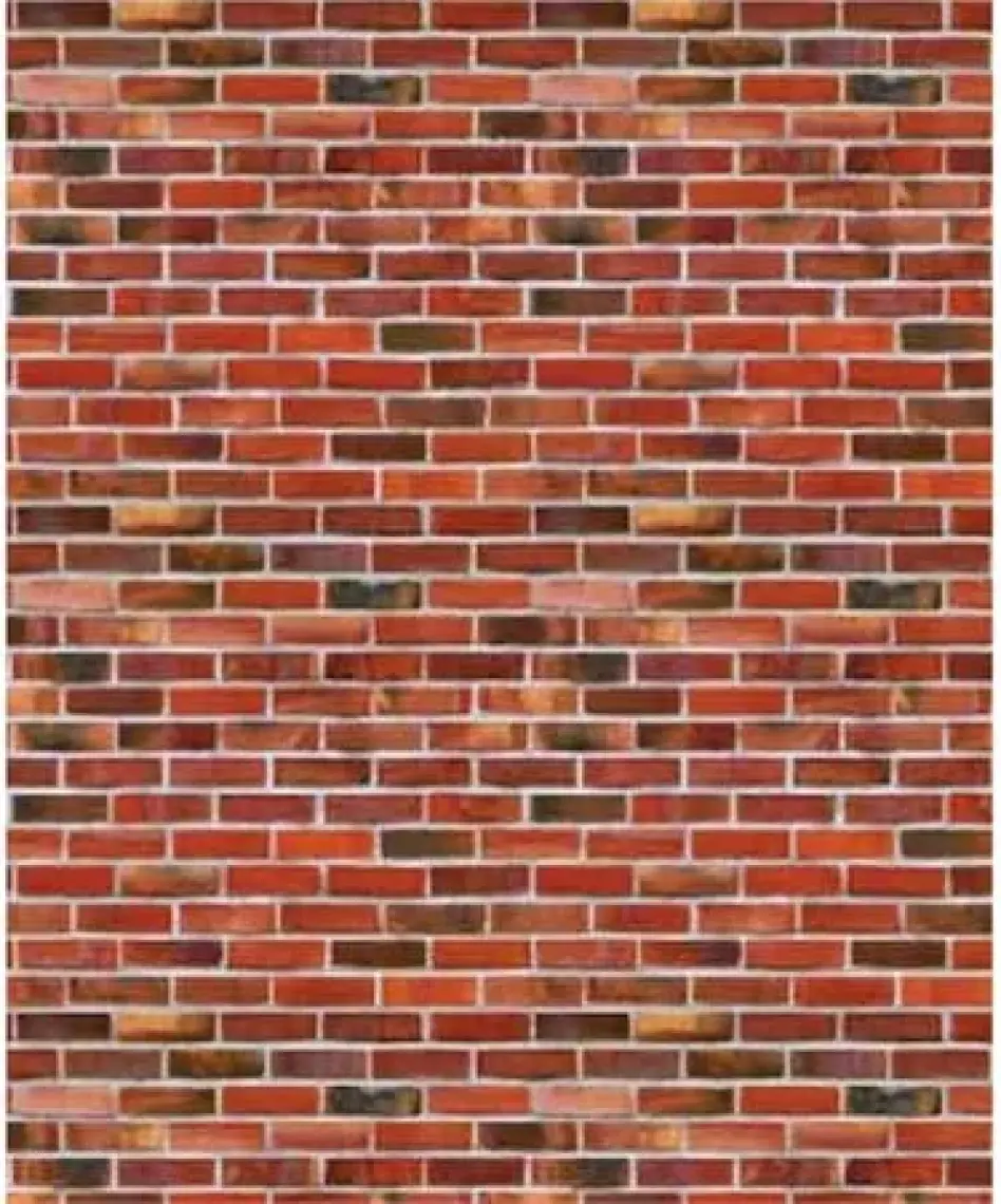 Eshel Maket Kırmızı Tuğla Desenli Karton Duvar 1/50 Ölçek 3'lü