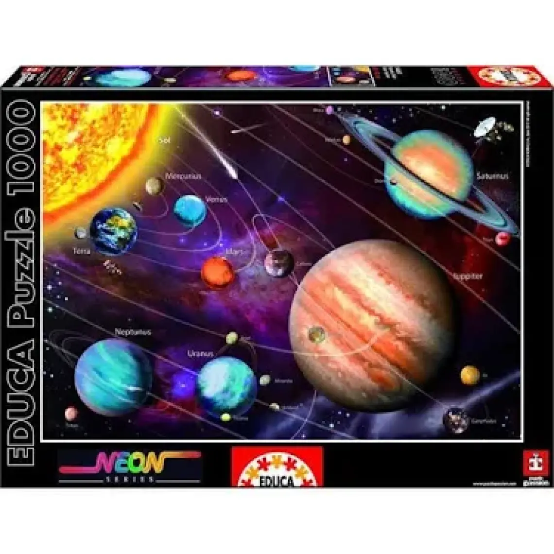 Educa Puzzle Solar System Neon (1000 Parça)