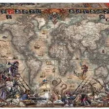 Educa Pirates Map 2000 Parça Puzzle NO.18008