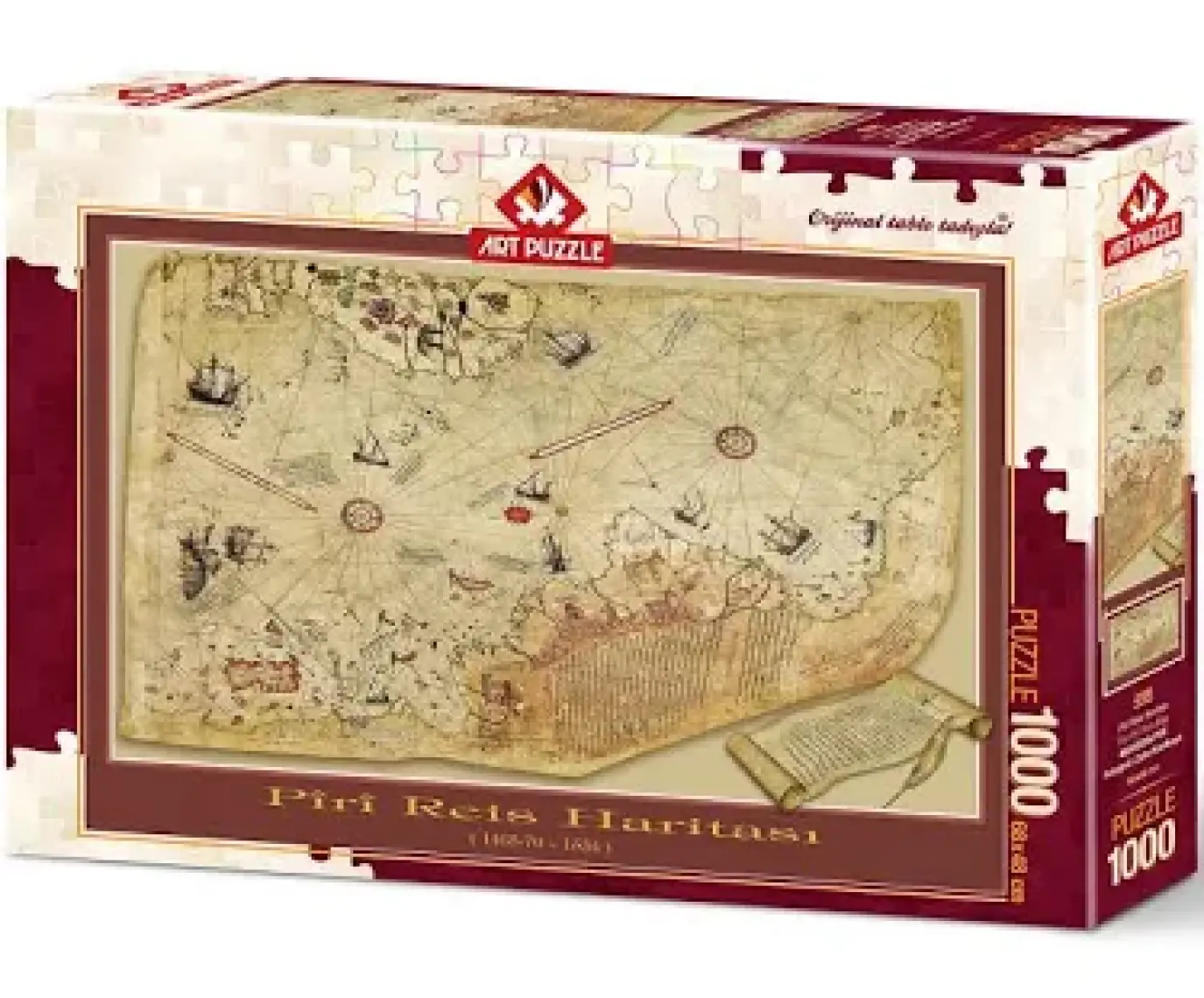 Art Puzzle Piri Reis Haritası 1000 Parça Puzzle 4308