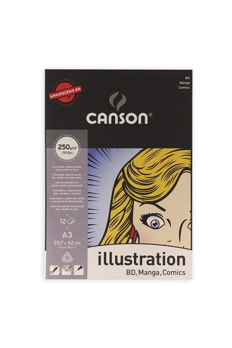 Canson 1Illustration Manga Çizim Blok 250gr-A3