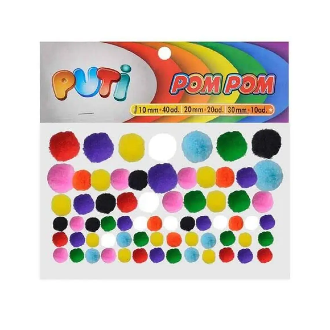 Puti Pom Pom Karışık