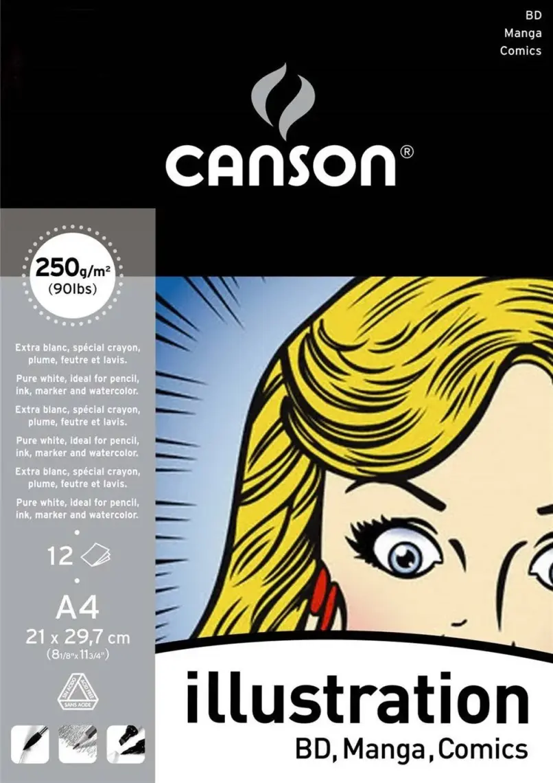 Canson 1İllustration Manga Blok 250gr-A4