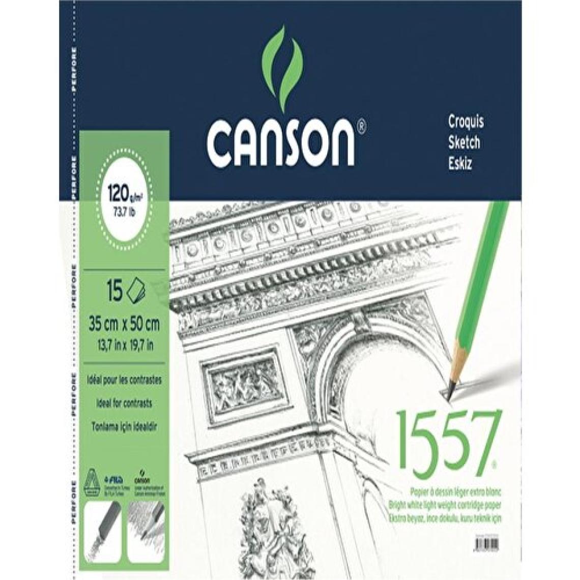 Canson 1557 Desen Çizim Defteri 180GR. 15 Yaprak. 35X50CM