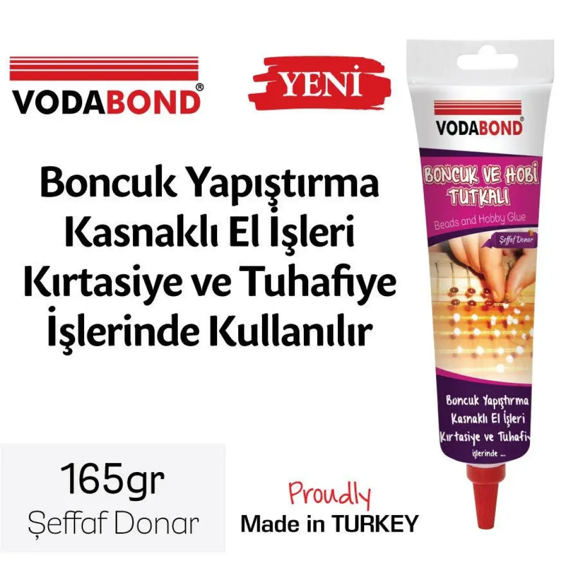 Vodabond Şeffaf Boncuk Ve Hobi Tutkalı 165 Gram